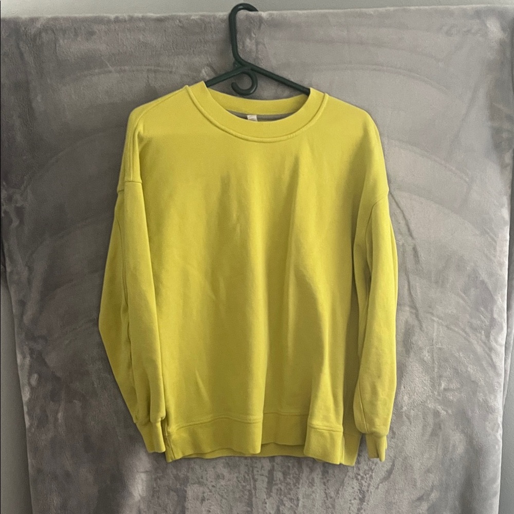 lululemon athletica Bright Yellow Crewneck Sweater